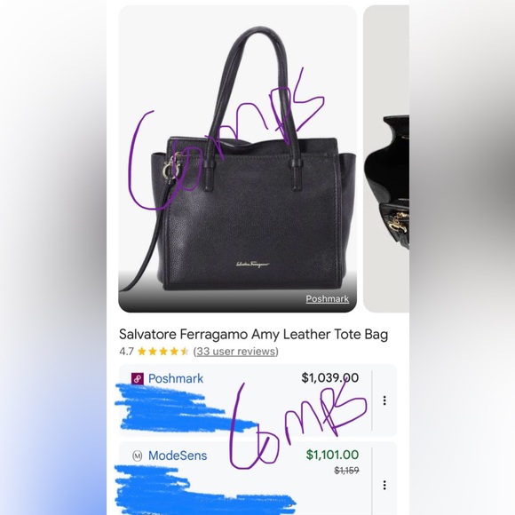 Salvatore Ferragamo Amy Gancini Leather Handbag - Picture 13 of 13